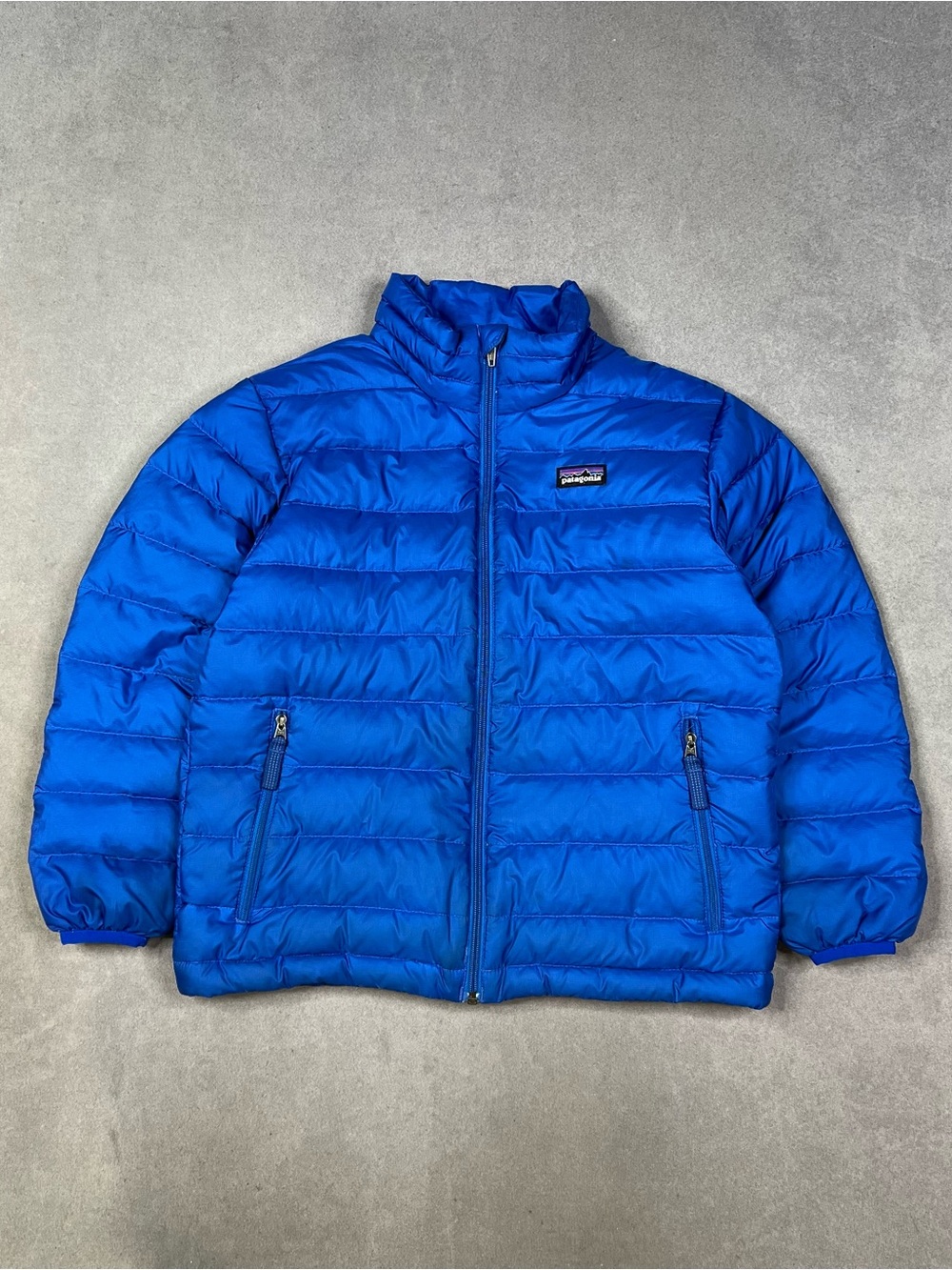 Patagonia Down Sweater Jacket Boys Blue Puffer Jacket Size S (8)